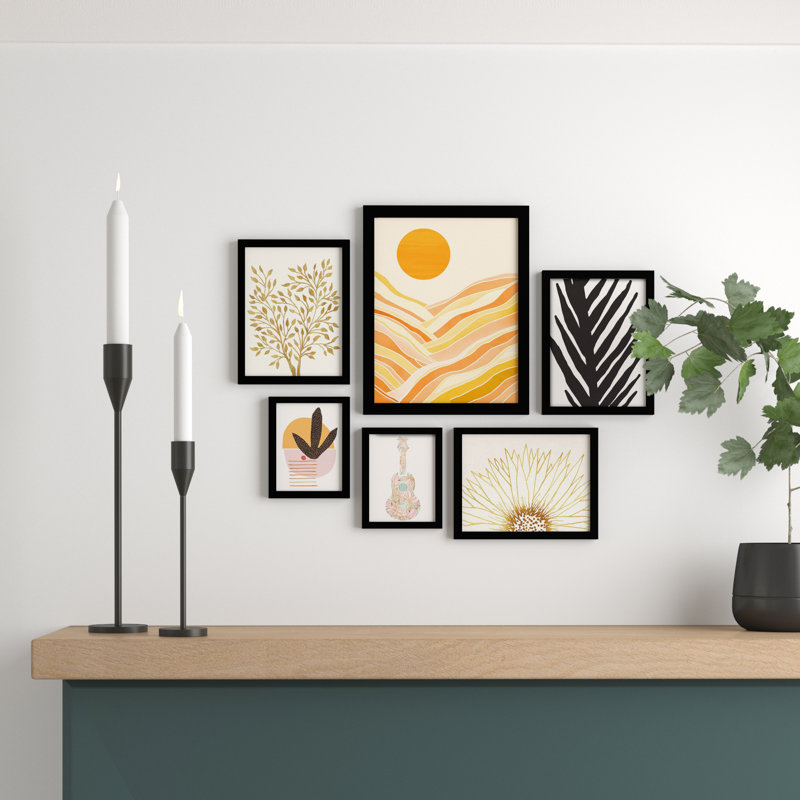 Tropical 6 Piece Framed Graphic Art Print Set & Reviews AllModern